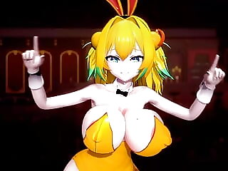 Sexy Yellow Bunny Girl Suit..