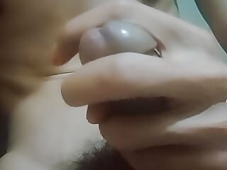 the man played with his..