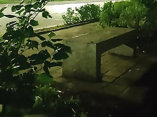 Walking naked on the road