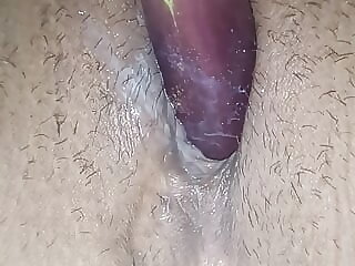 Masterbating with finger and..