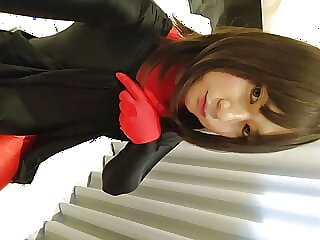 A cross-dressing boy..